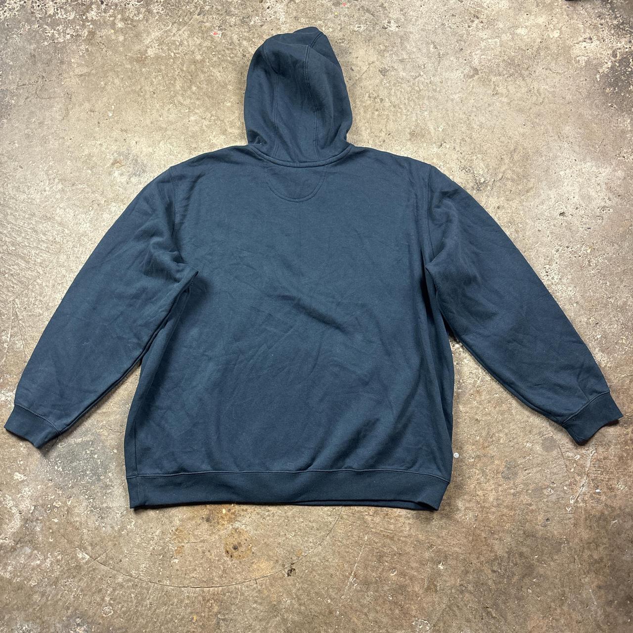 Navy Carhartt hoody with embroidered logo