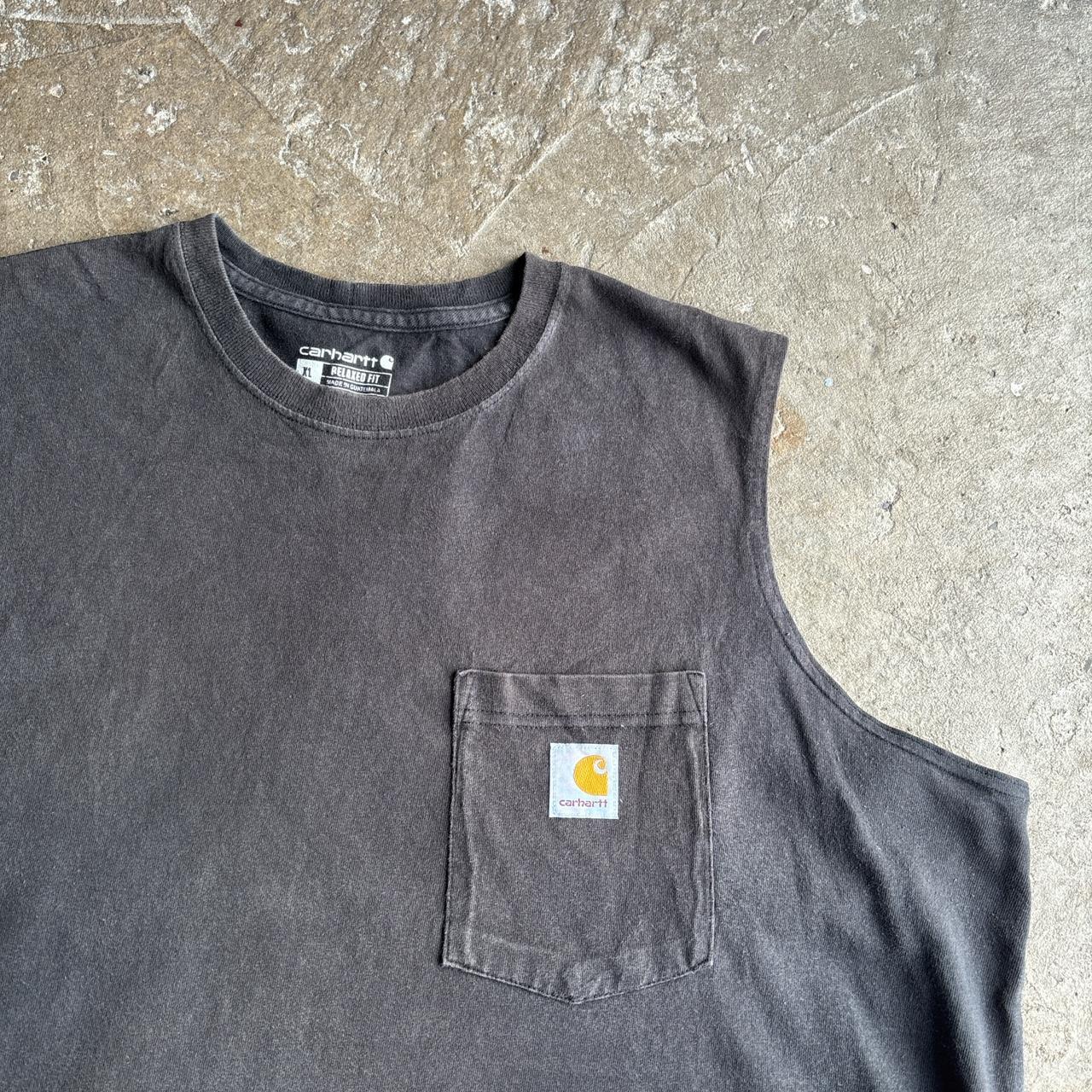 Washed black Carhartt vest - XL
