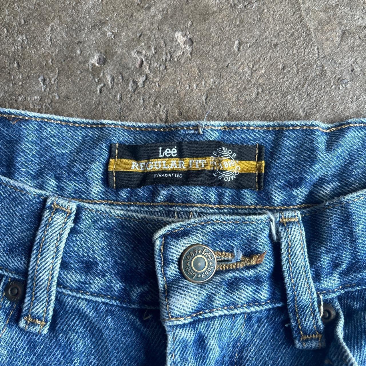 Blue Denim Lee Cut Jean Shorts