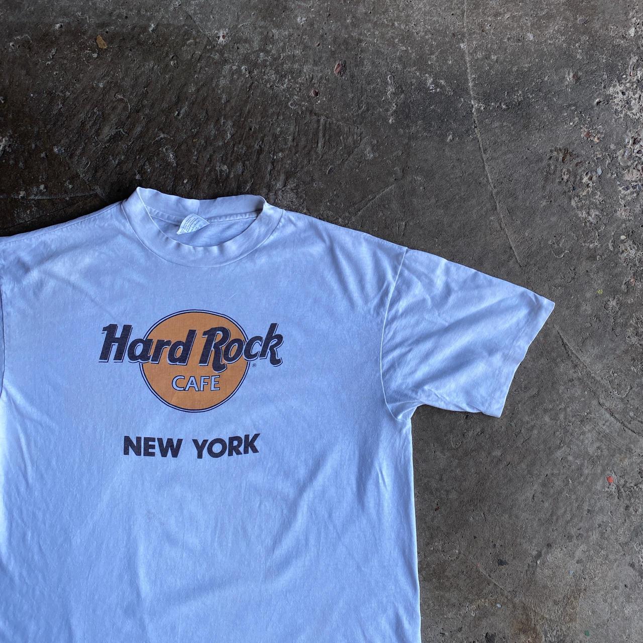 White Hard Rock Cafe New York Graphic T-Shirt - XL
