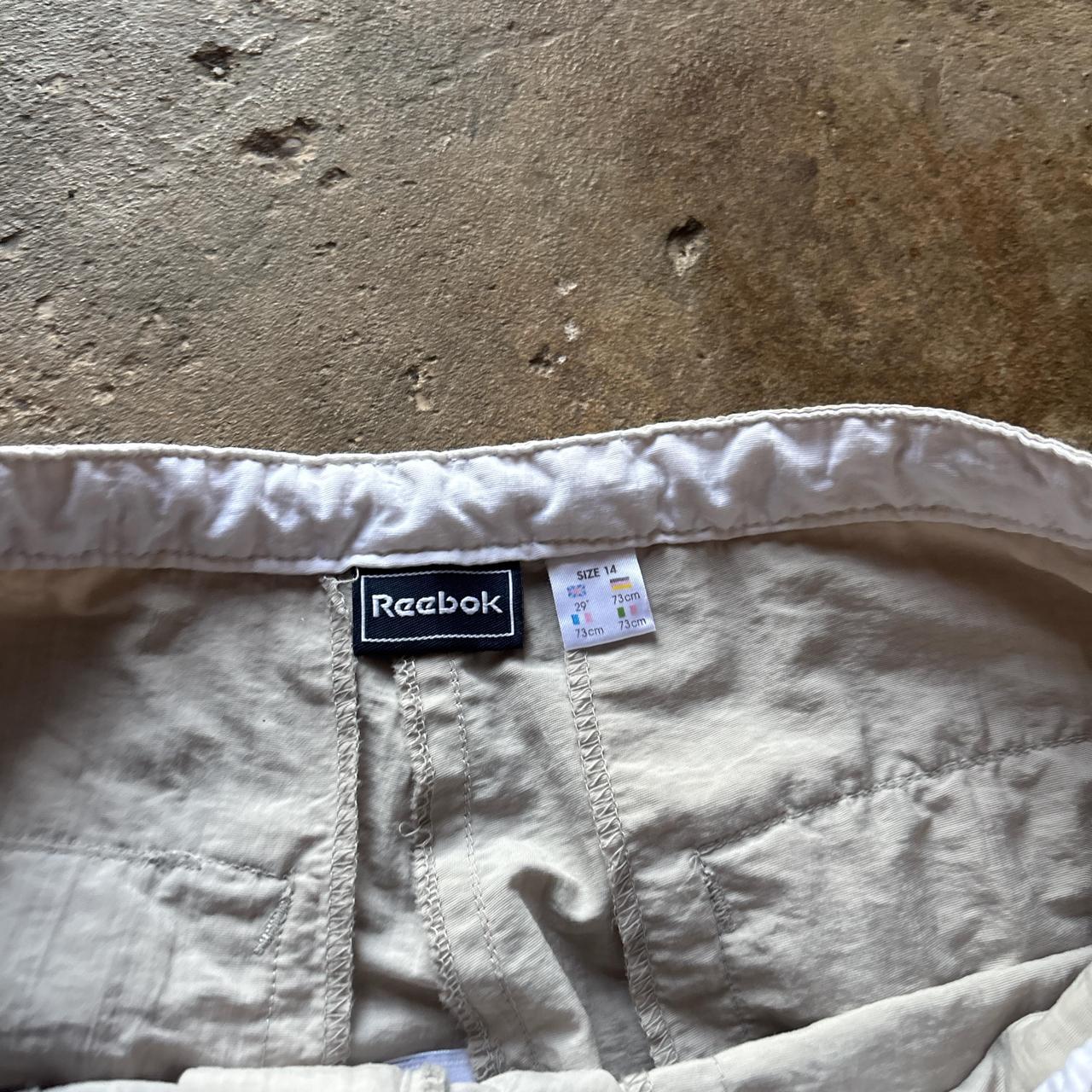 Cream Reebok 3/4 length shorts - Size 14
