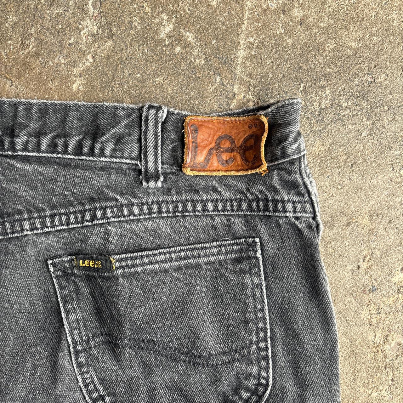 Black Washed Denim Lee Jeans - W36