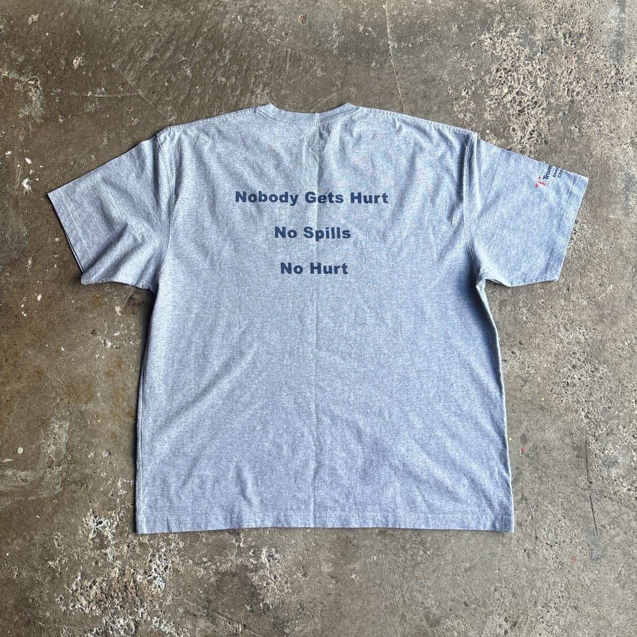Grey Carhartt Single Pocket Exon Mobil T-Shirt