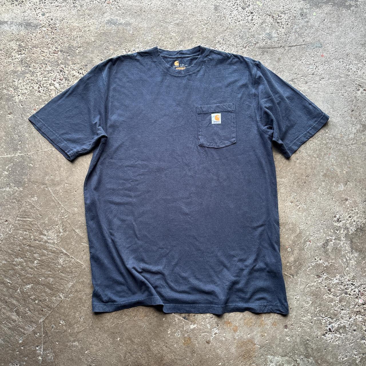 Blue Carhartt pocket tee - L (Tall)