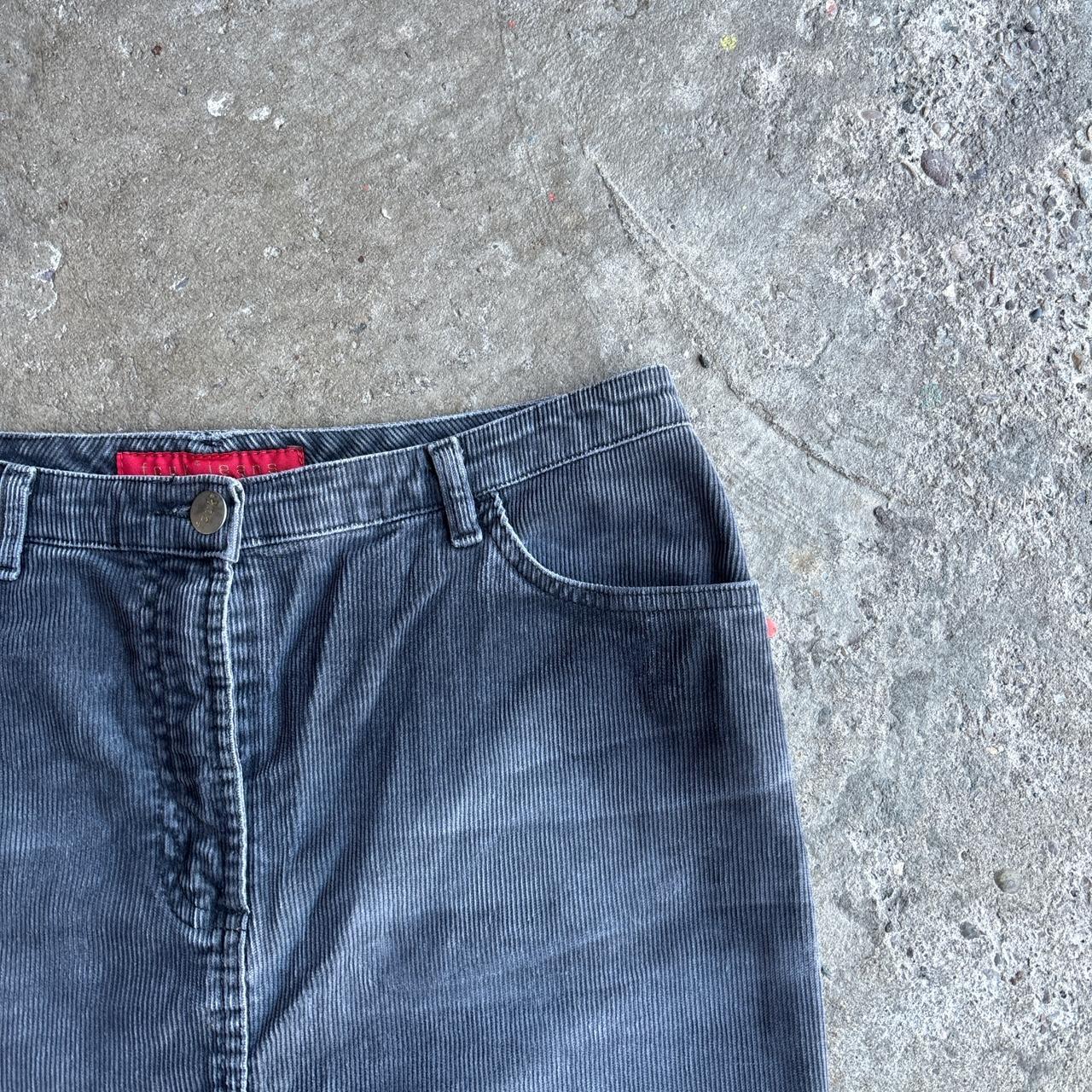 Navy Corduroy French Connection / FCUK y2k Pencil Skirt