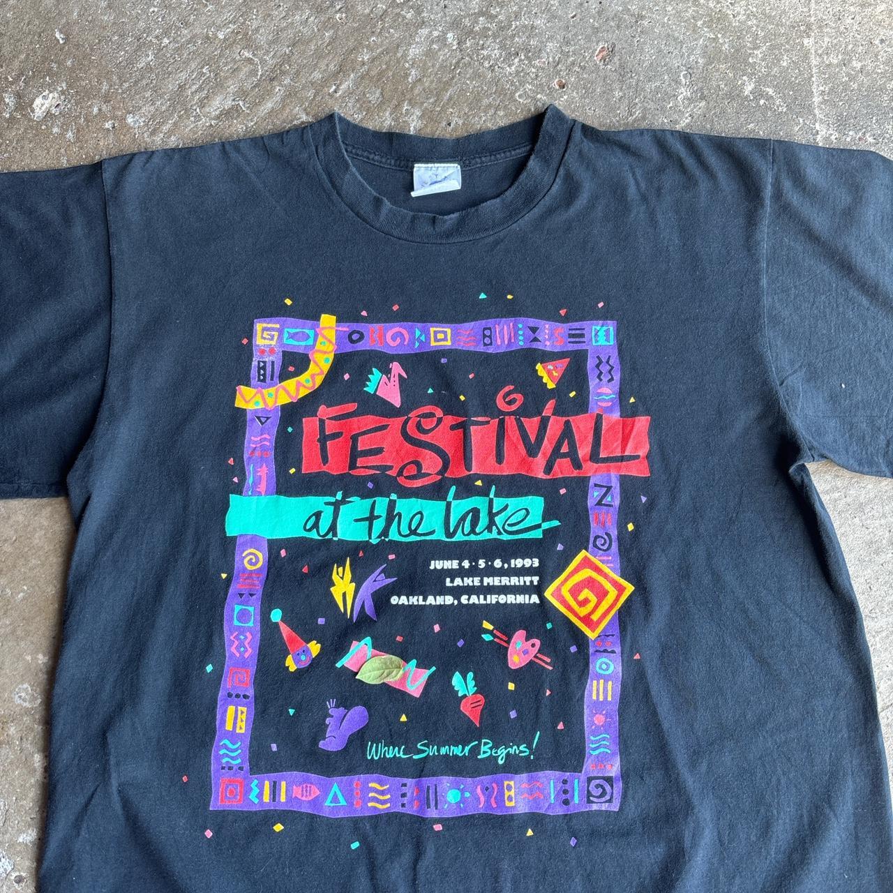 90s Black ‘Festival at the Lake’ single stitch tee