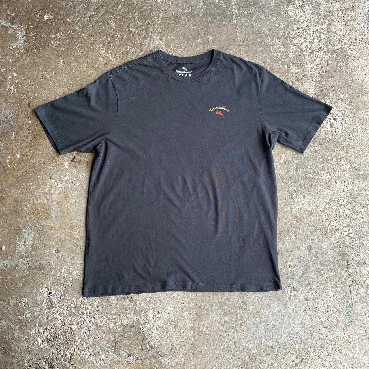 Dark Grey Graphic Tommy Bahama Bar T-Shirt - XL