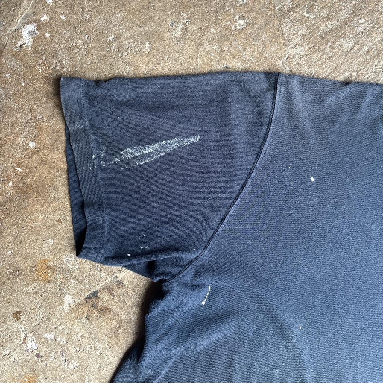 Navy Paint Splattered Carhartt T-Shirt