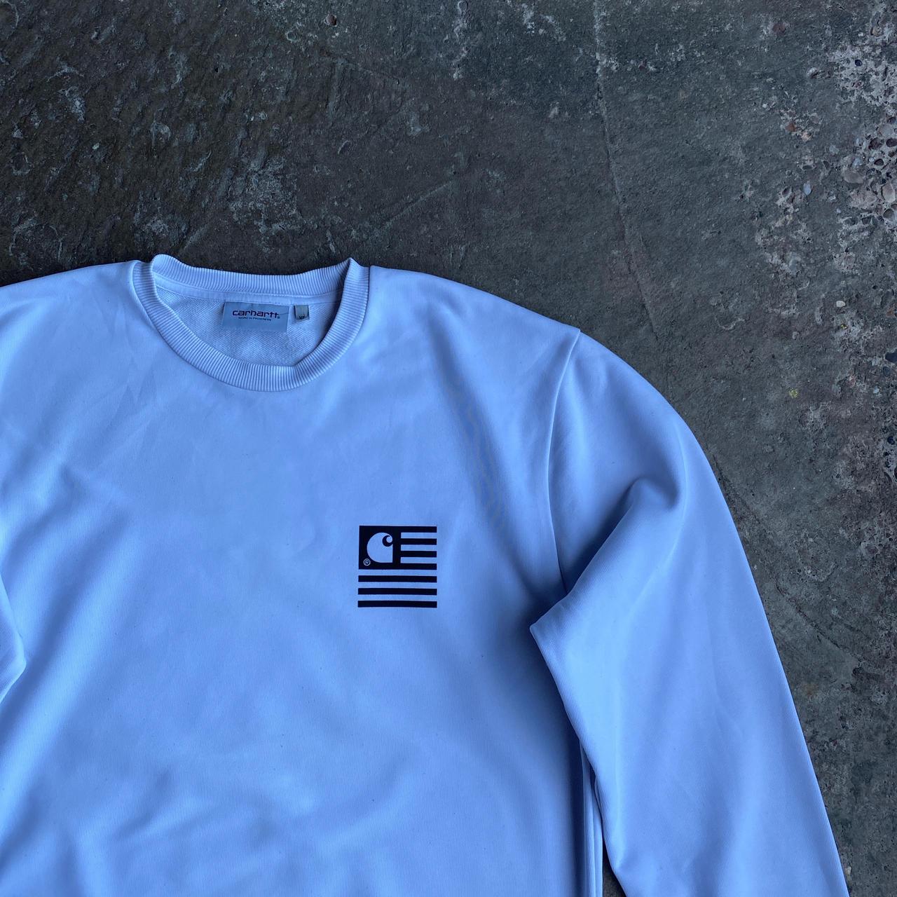 White Carhartt Graphic Sweatshirt - XS