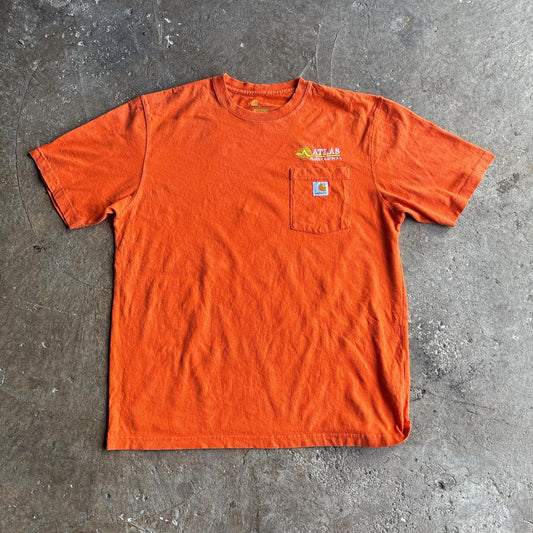 Orange Carhartt T-Shirt w/ ‘Atlas’ Embroidery