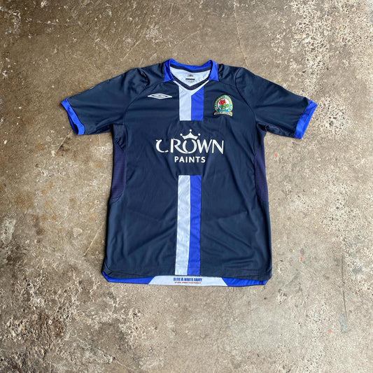 Navy Blackburn Rovers 2008/09 Umbro Away Shirt - S