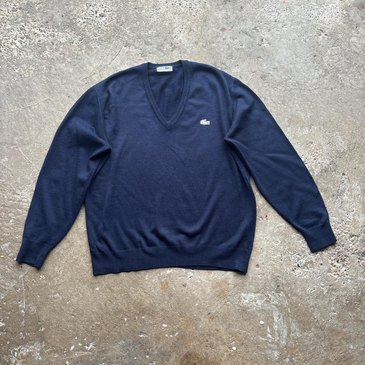 Vintage Lacoste v-neck sweater - L