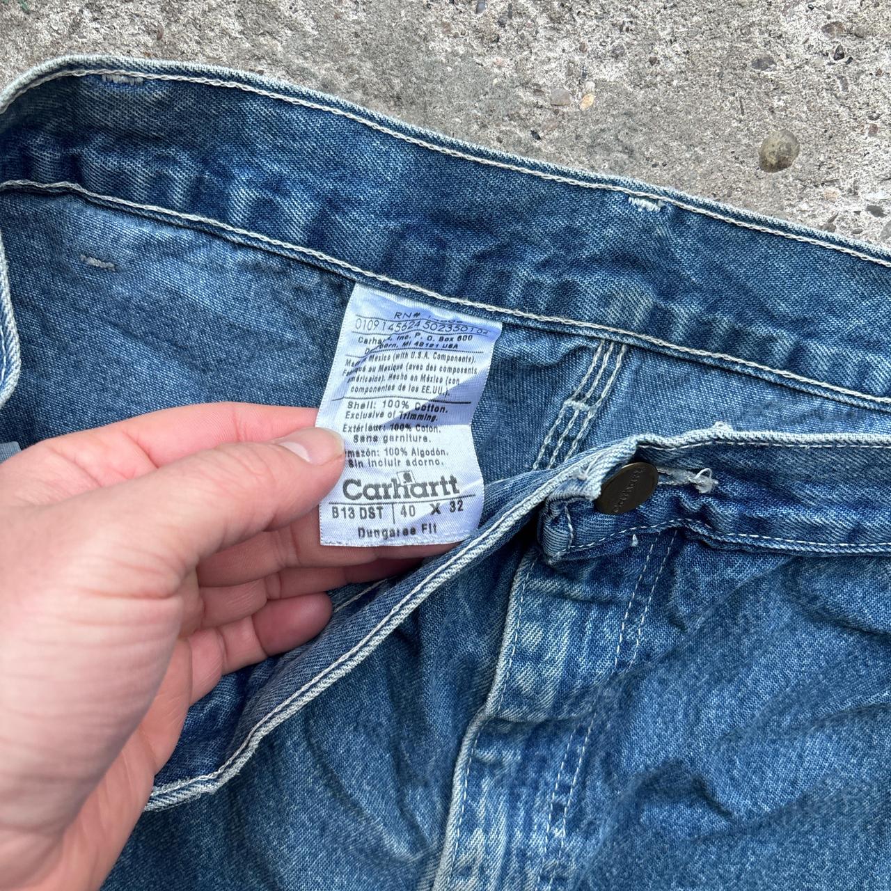 Blue Carhartt Carpenter Jean - W40/L32, Dungaree fit