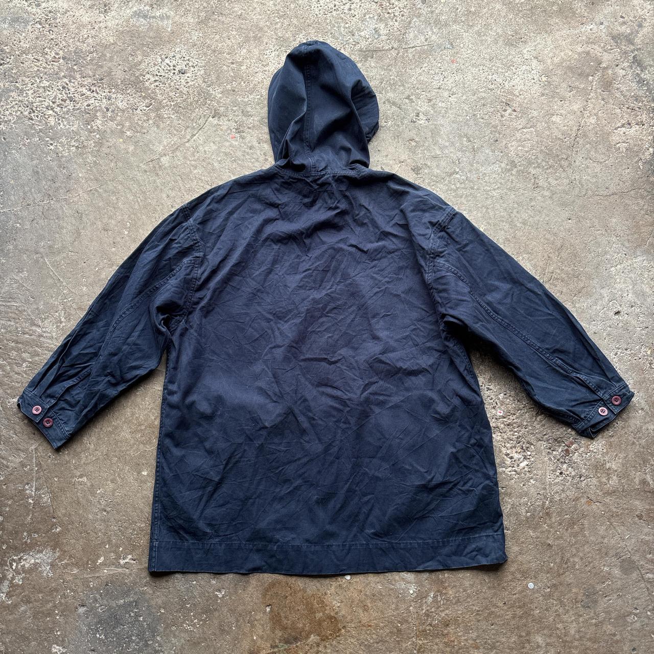 Navy Eddie Bauer hooded jacket