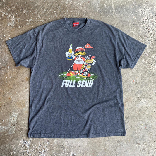 Grey Full Send x Nelk Golf graphic tee