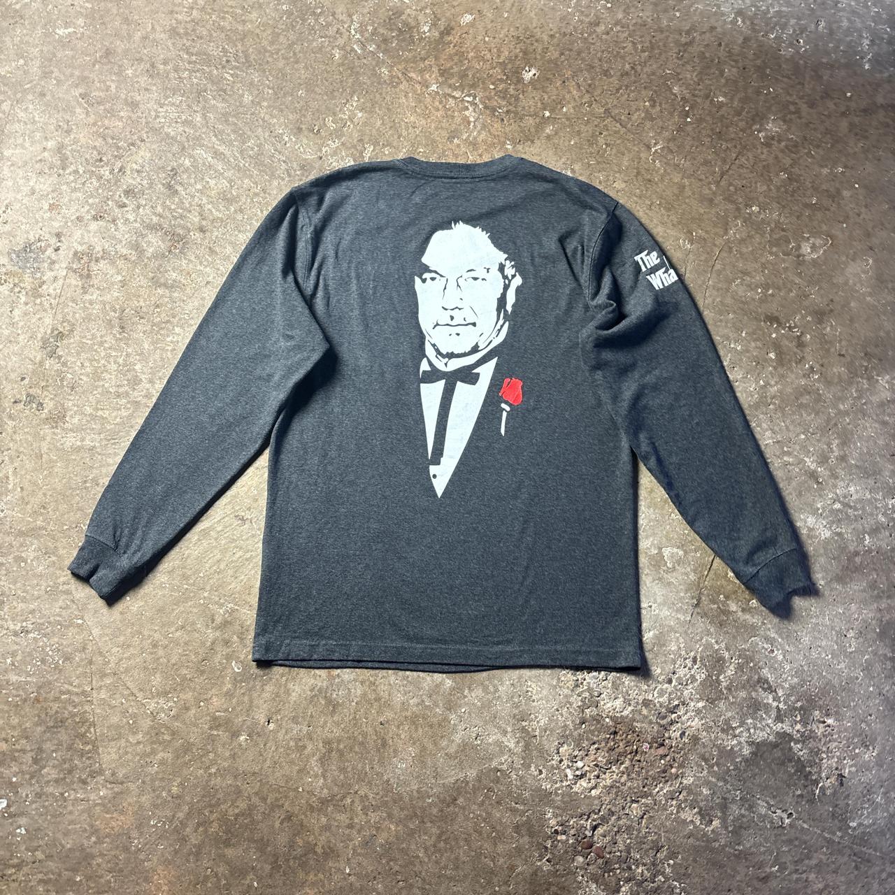 Grey Carhartt Long Sleeve T-Shirt w/ Whatcom Godfather Graphic - M