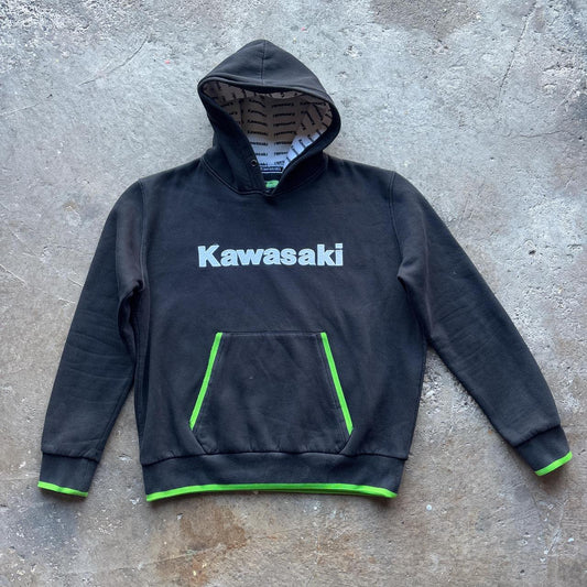 Black and green Kawasaki hoody