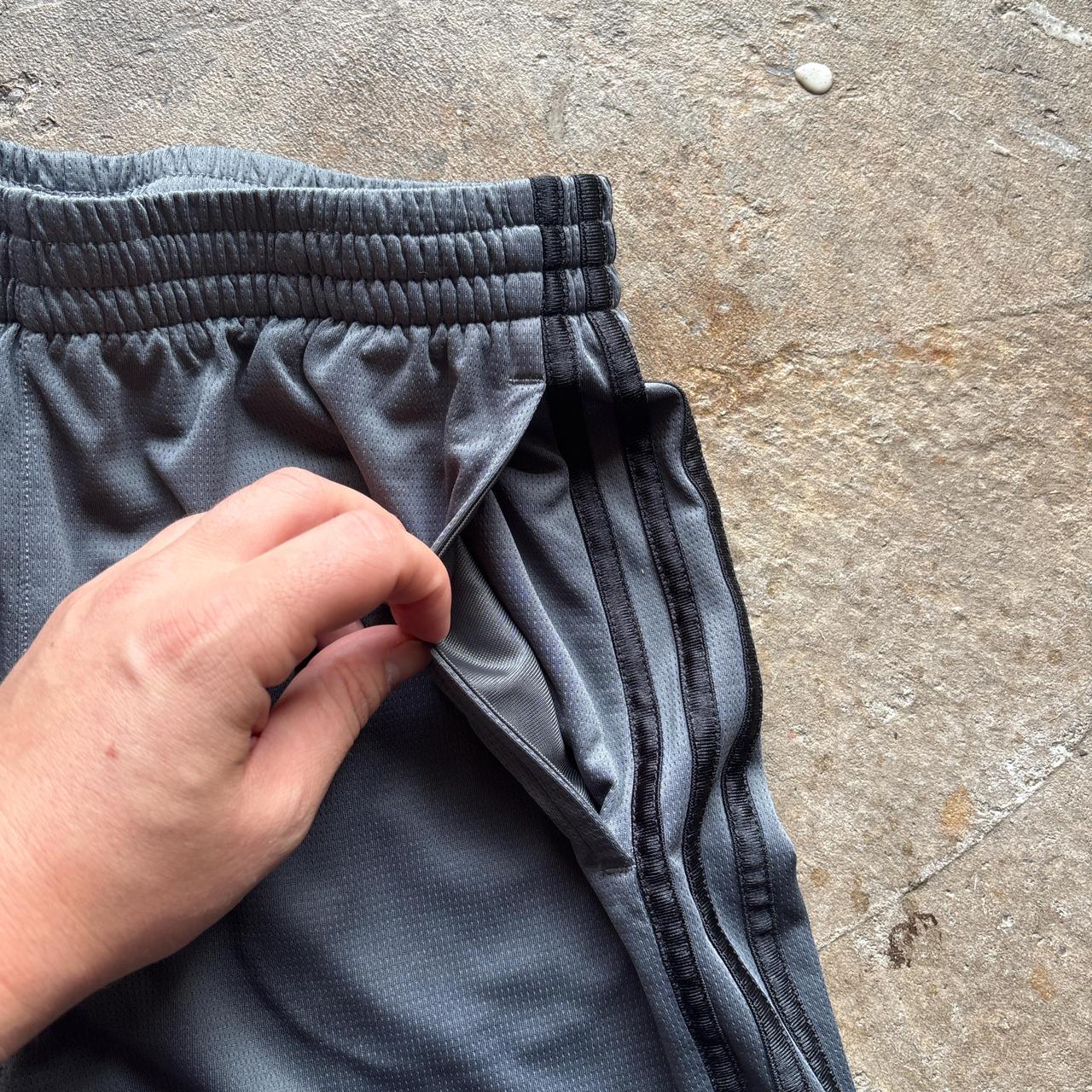 Grey Adidas Basketball Shorts - L