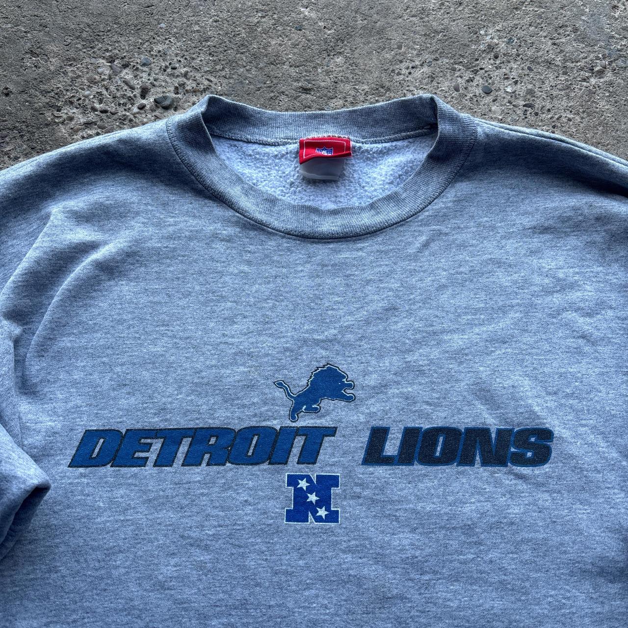 Grey Detroit Lions NFL Sweatshirt - XL