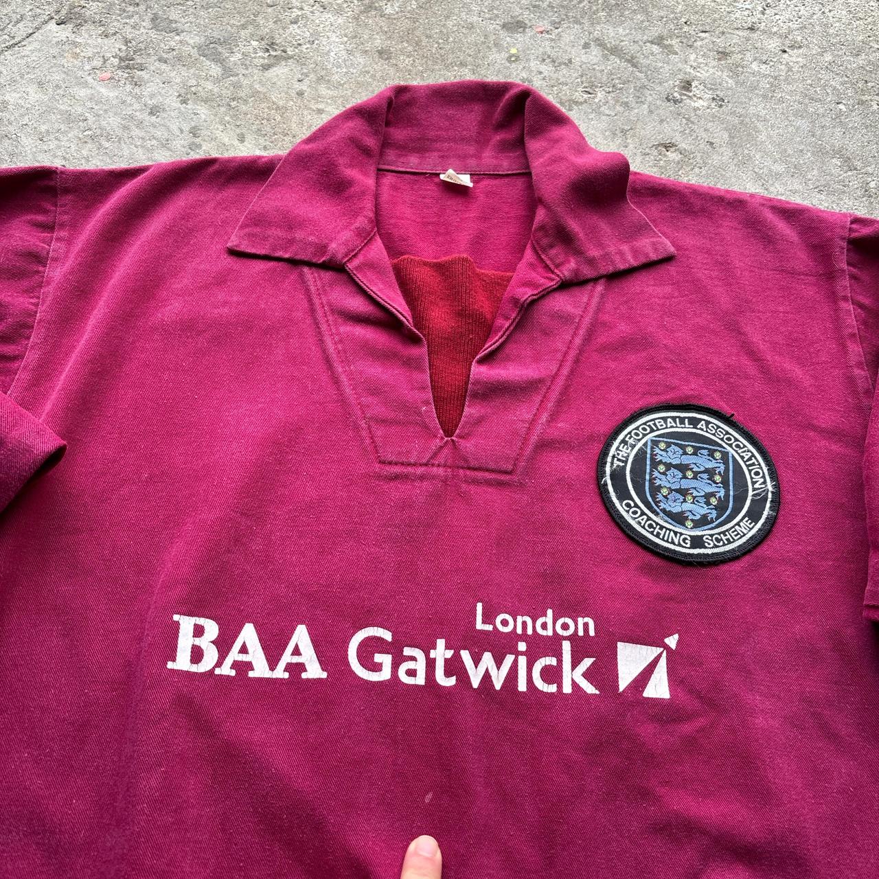 Burgundy England FA over shirt
