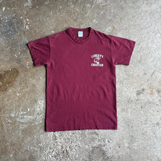 Burgundy ‘Russell Athletic Graphic Baby T-Shirt