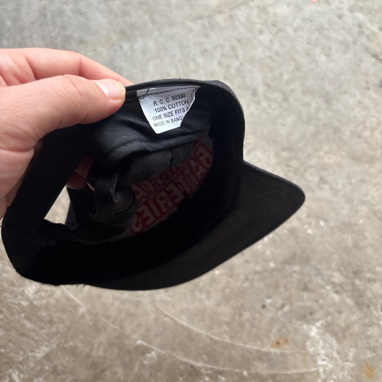 Vintage black cap with Racing design - OS