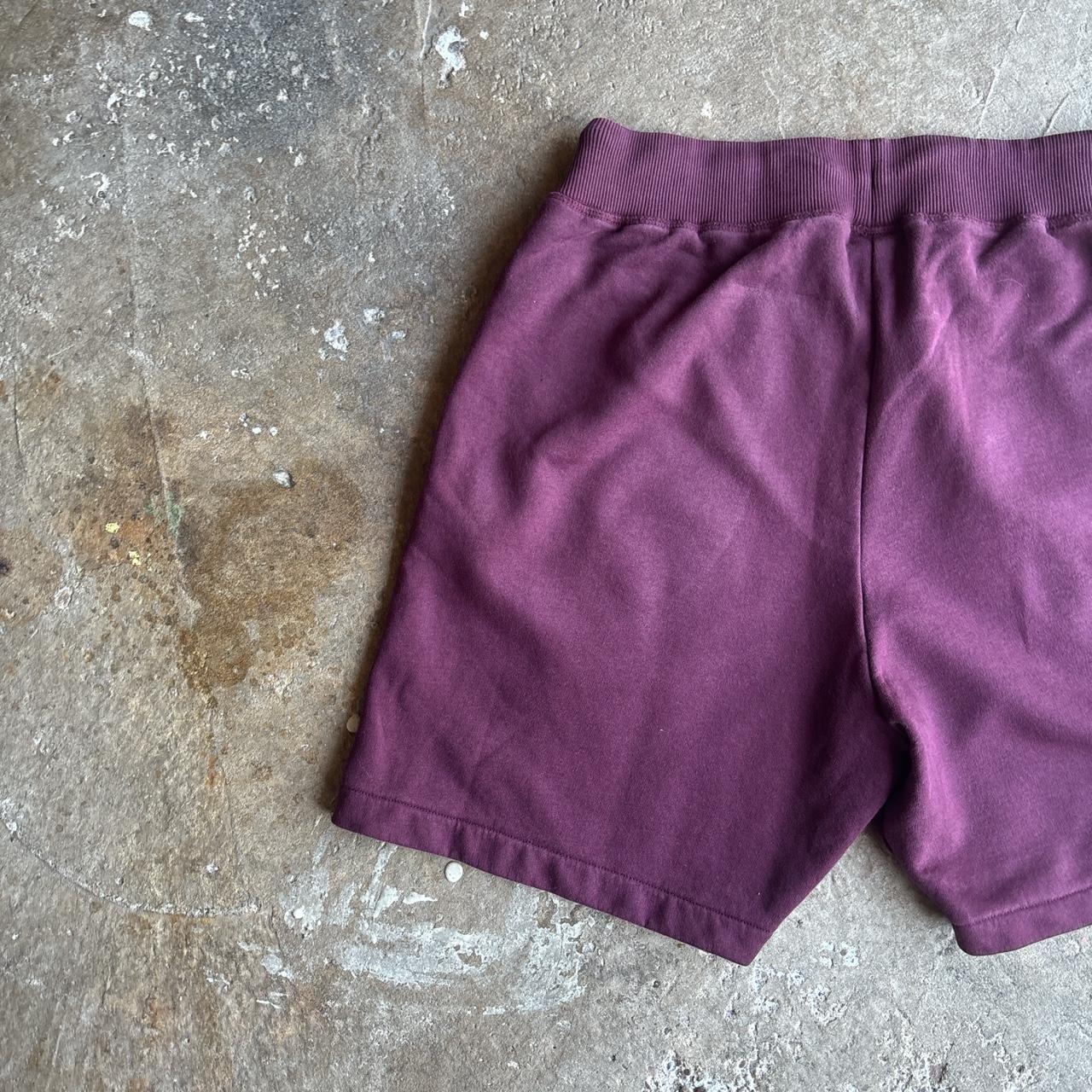 Burgundy New Balance Tracksuit Shorts