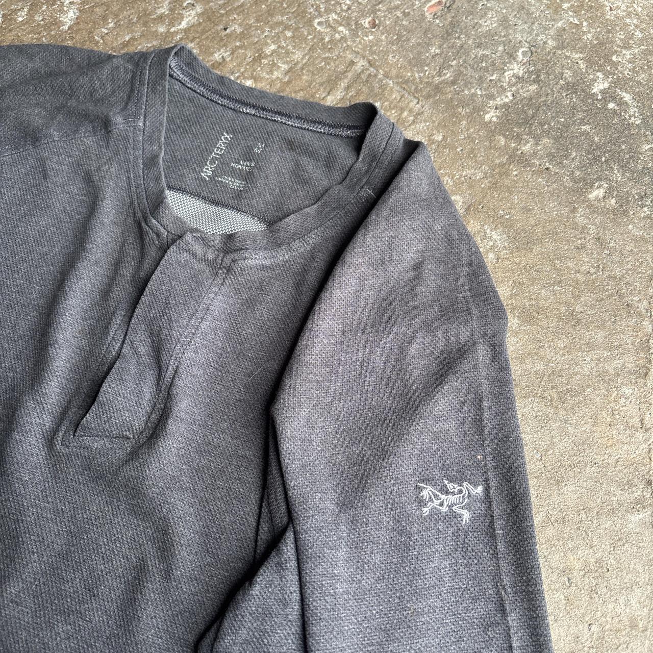 Grey Arc’teryx Long-Sleeve Cotton T-Shirt - M