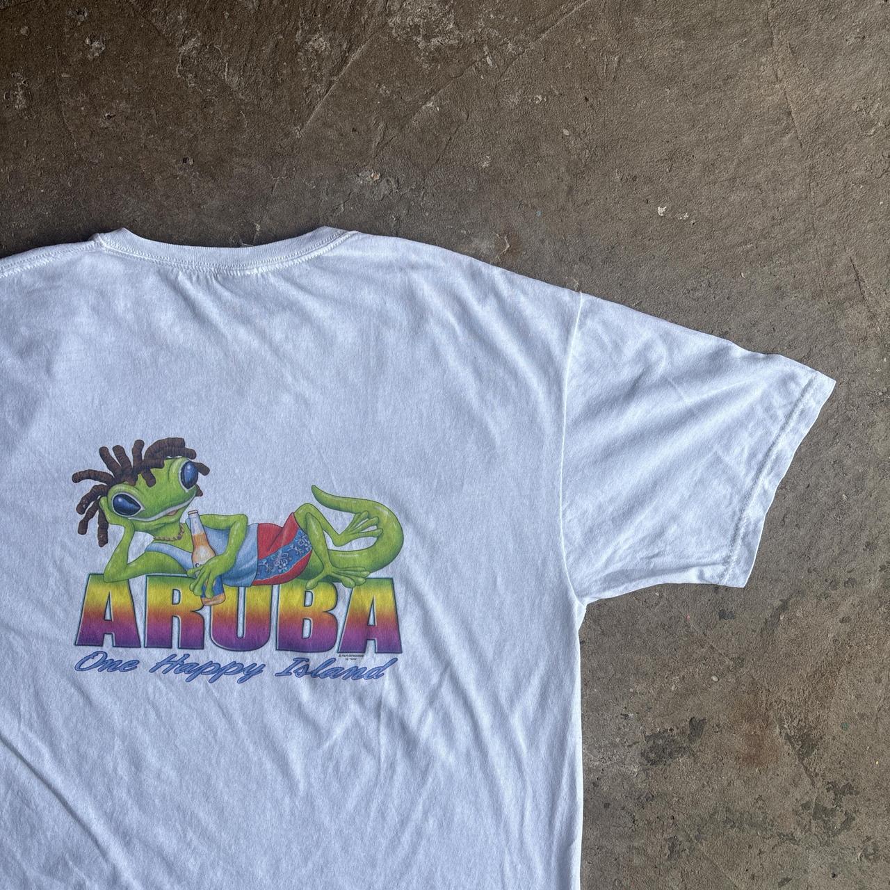Vintage White Graphic Hotel T-Shirt - XL
