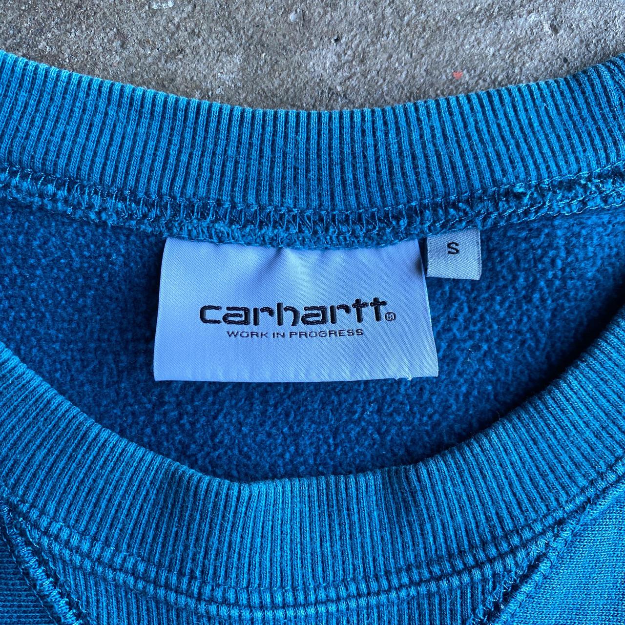 Blue Carhartt Logo Sweatshirt - S