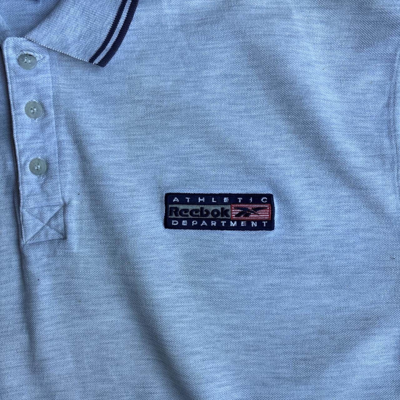 Grey Reebok Athletic Polo Shirt