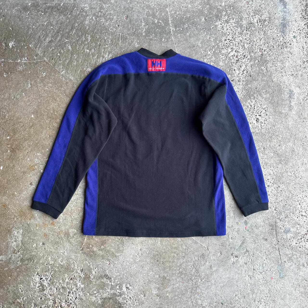 Black & Purple Helly Hanson Fleece - L
