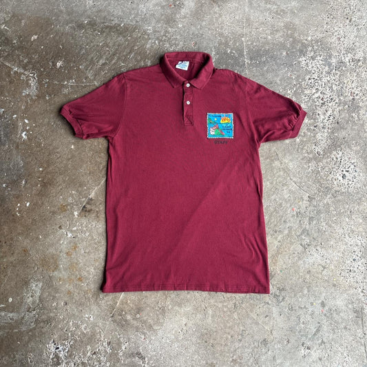 Vintage Camp Gerber 94’ Burgundy Polo Shirt