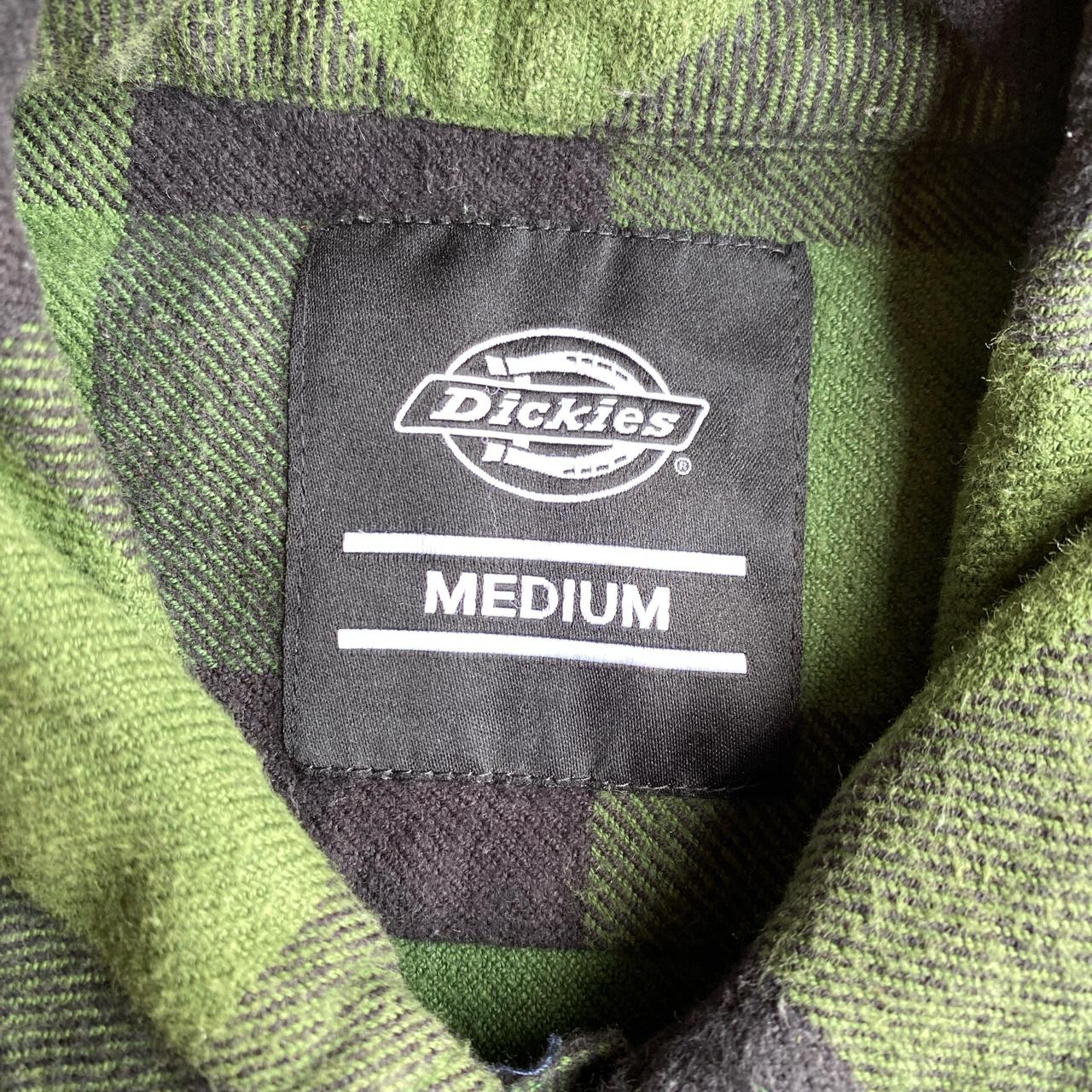 Green & Black Dickies Flannel Shirt - M