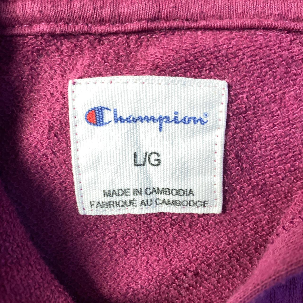 Pink Champion Logo Hoodie - L