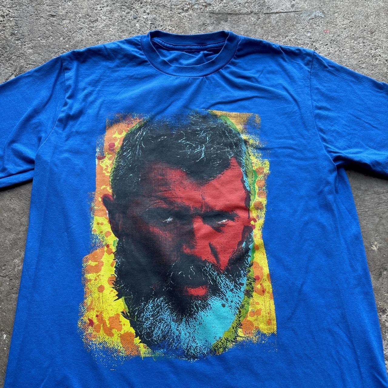 Blue Roy Keane graphic t-shirt