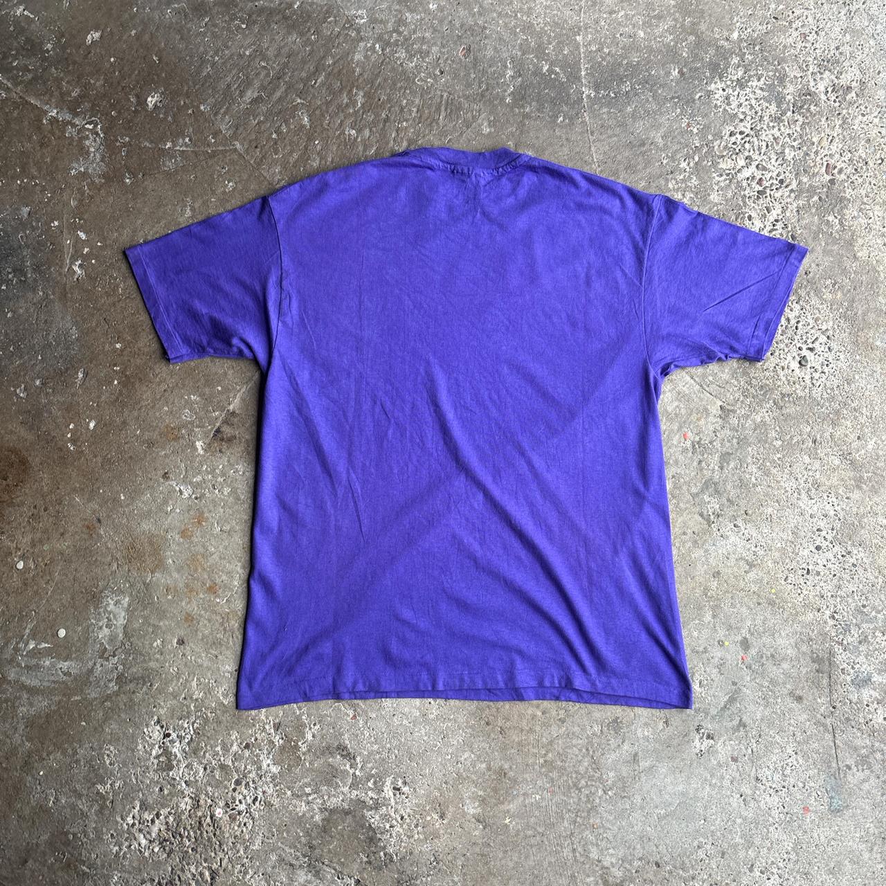 Purple Green Peace Graphic T-Shirt - XL