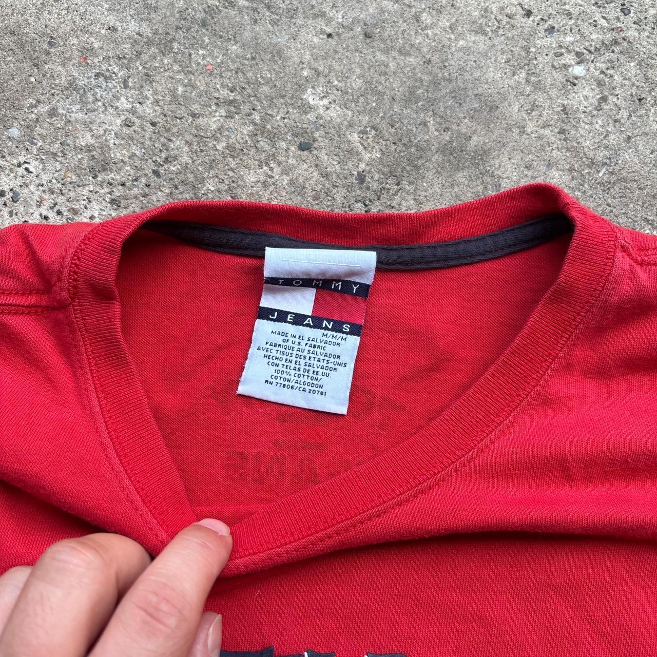 Red Tommy Jeans graphic tee