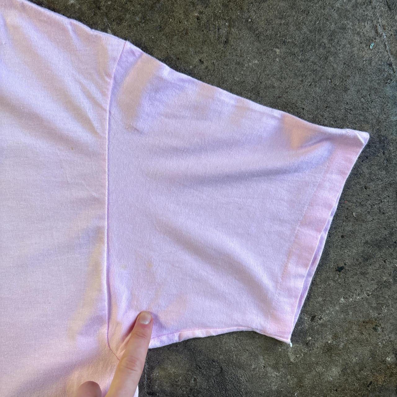 Pink Hanes Single Stitch T-Shirt - XL