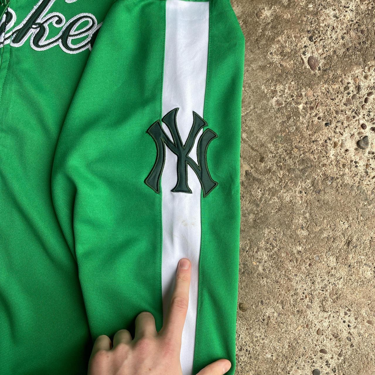Green New York Yankees Full-Zip Tracksuit Top - XL