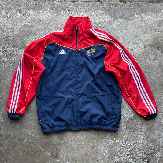 Navy and red Munster Rugby Adidas Jacket - L