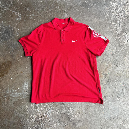 Red Manchester United Nike Polo Shirt