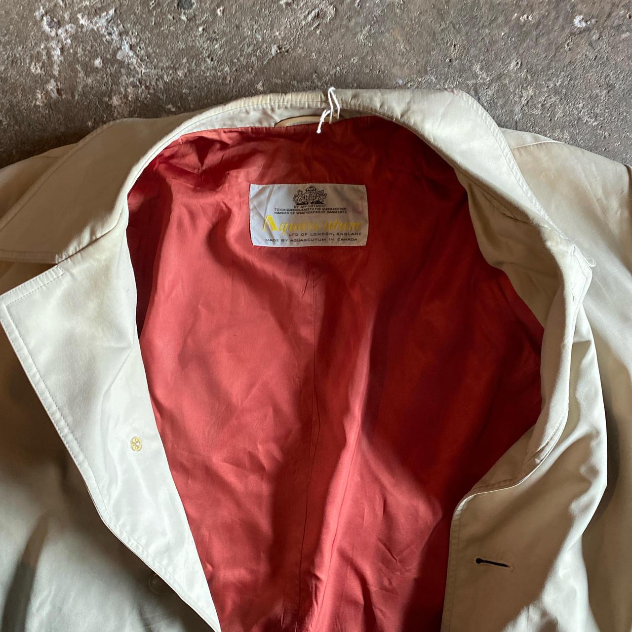 Vintage Cream Aquascutum Trench Coat - L