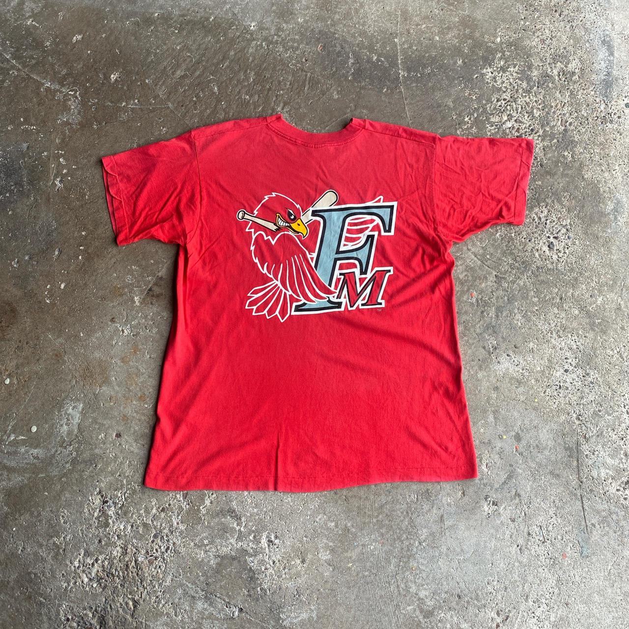Vintage 1990s Red Fargo-Moorhead RedHawks Graphic Baseball T-Shirt - XL