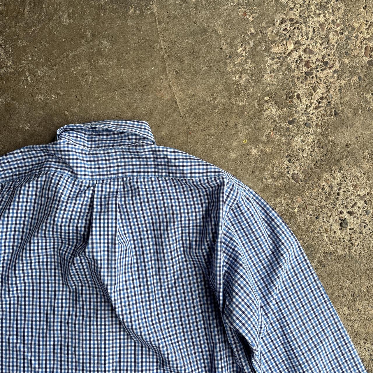 Blue Checkered Ralph Lauren Long-Sleeve Shirt