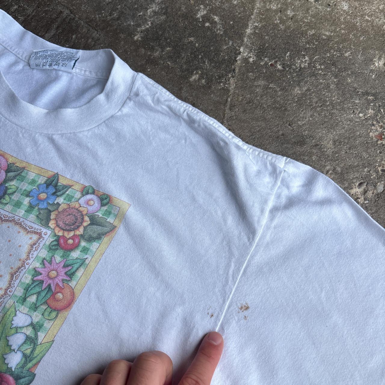 90s White “Bloom Where You’re Planted” single stitch t-shirt