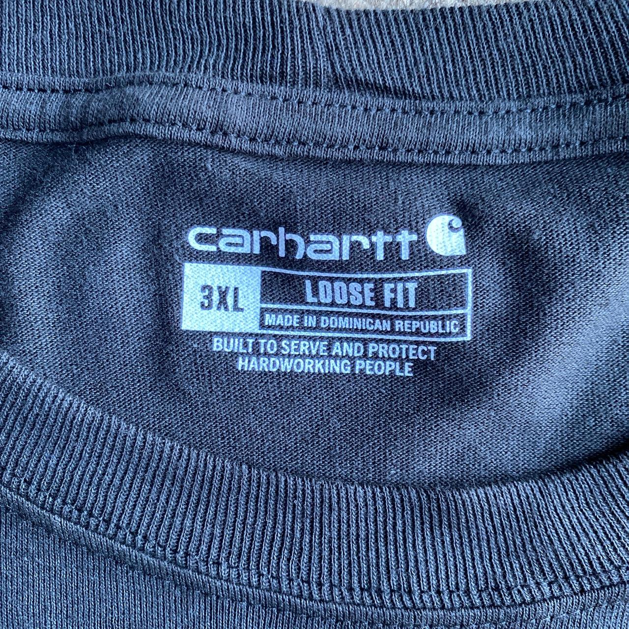 Black Loose Fit Carhartt Pocket T-Shirt - 3XL