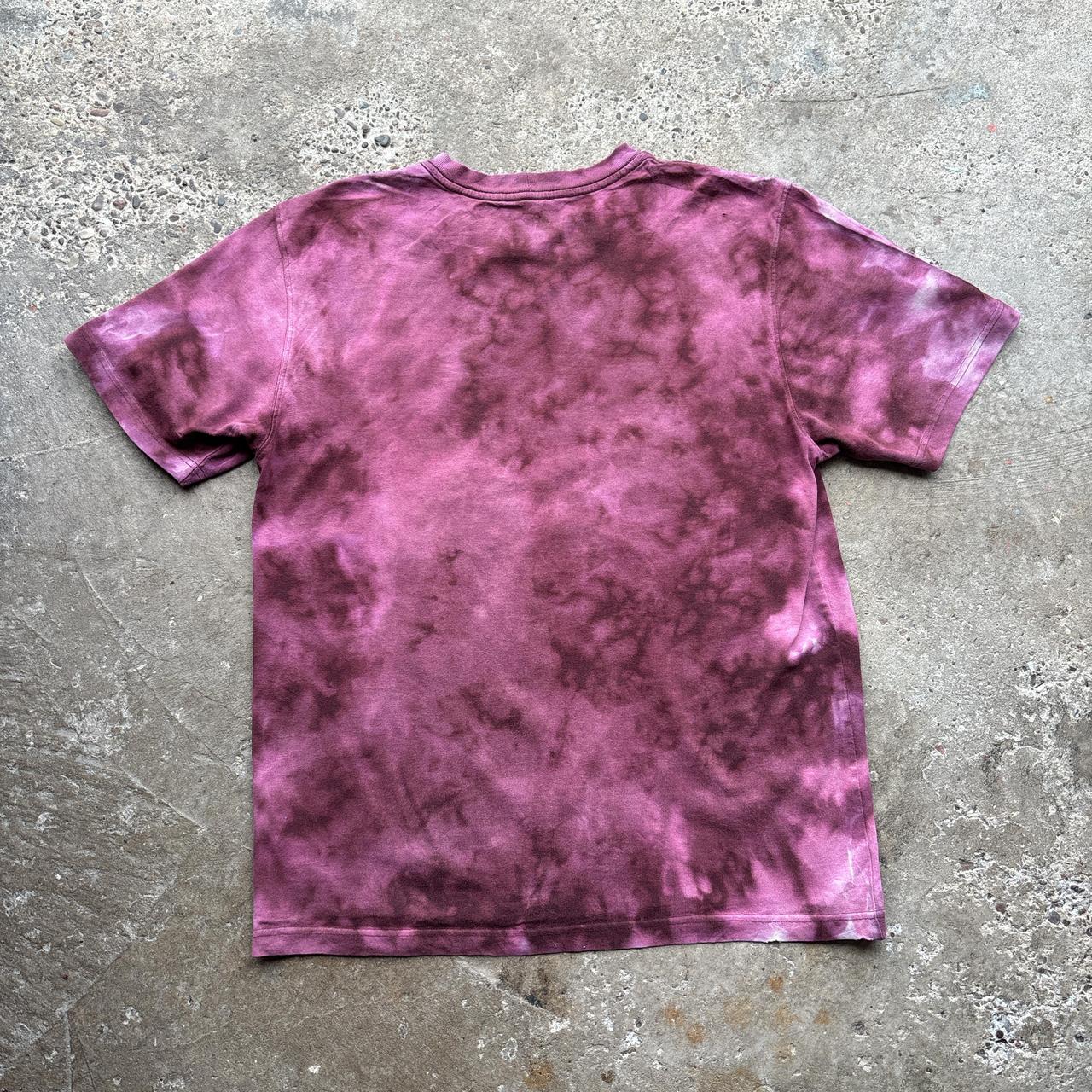 Purple Carhartt tie dye single pocket tee - M