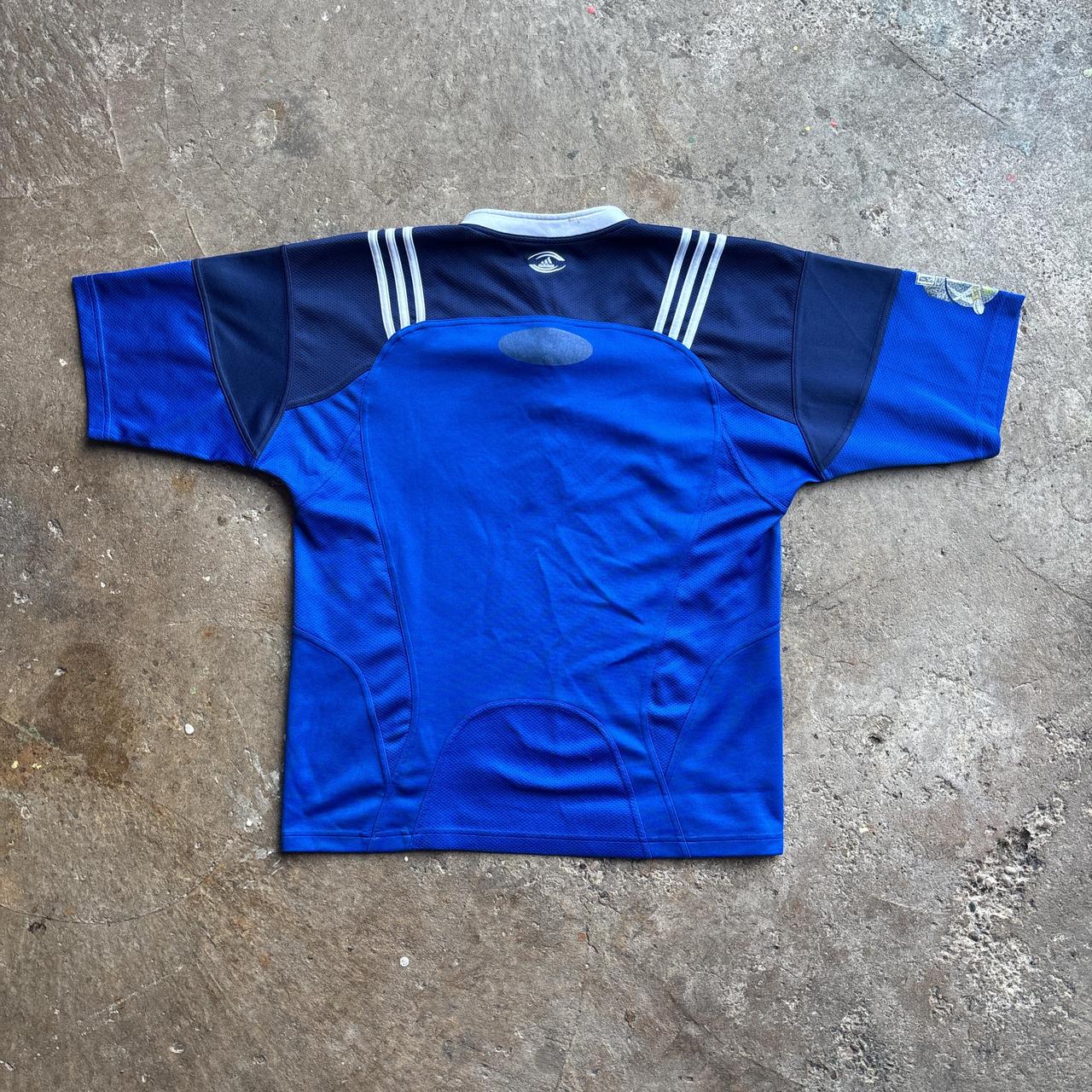 2007/2008 Adidas Auckland Blues Rugby Union Shirt (missing Ford sponsor)