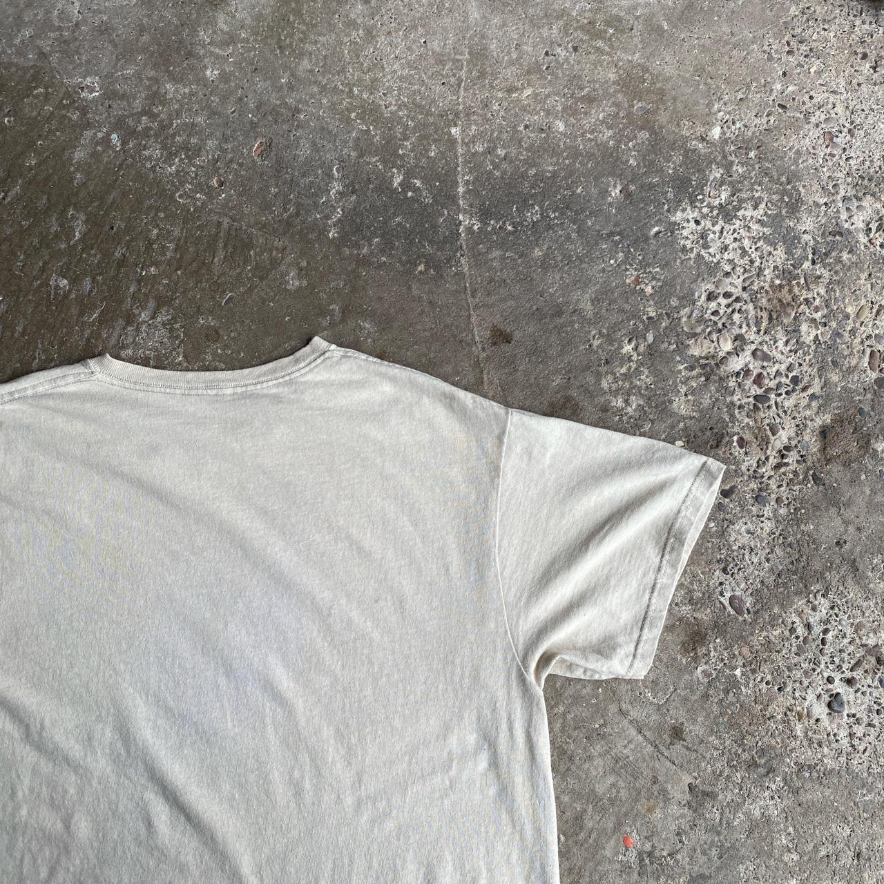 Cream Graphic Bar T-Shirt - M
